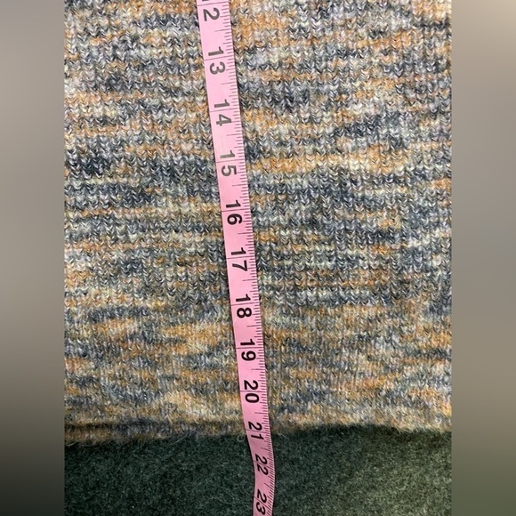 Madewell Women's Eaton Space Dye Puff Sleeve Pullover Sweater Top M Pink Purple - Picture 7 of 8